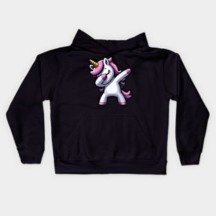 Funny Dabbing Unicorn Cute For Unicorn Lover Kids Hoodie